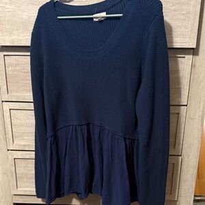 Tres Jolie Accessories Navy Knit Blouse